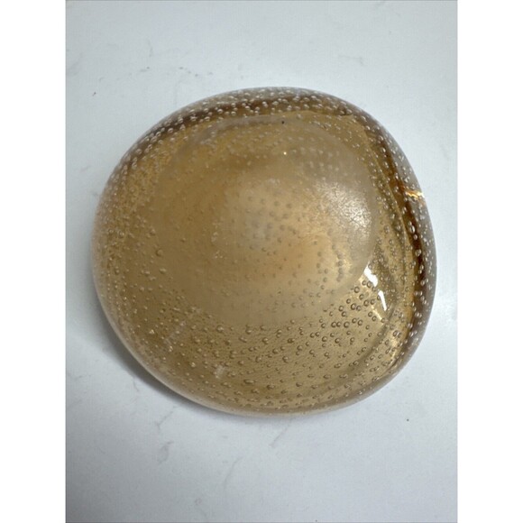 MURANO Bullicante Shell by Flavio Poli Vintage Art Glass Bubble Dish Ashtray - Picture 14 of 16